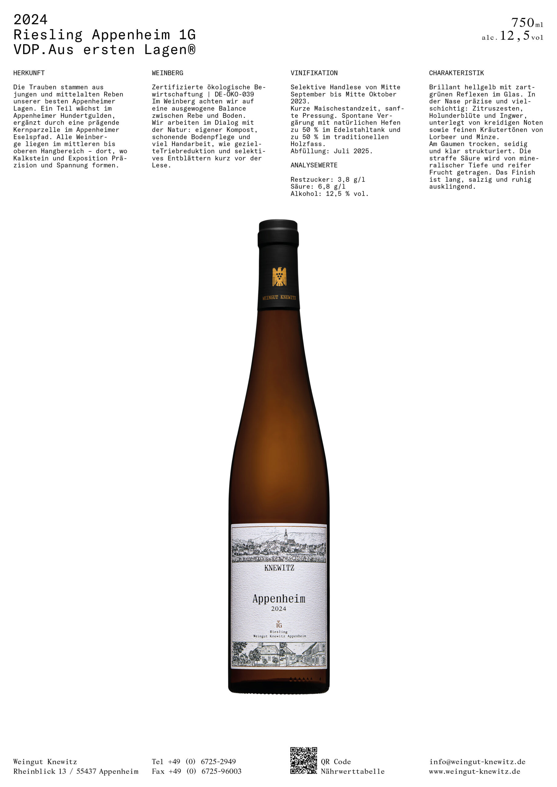 APPENHEIM 1G Riesling trocken
