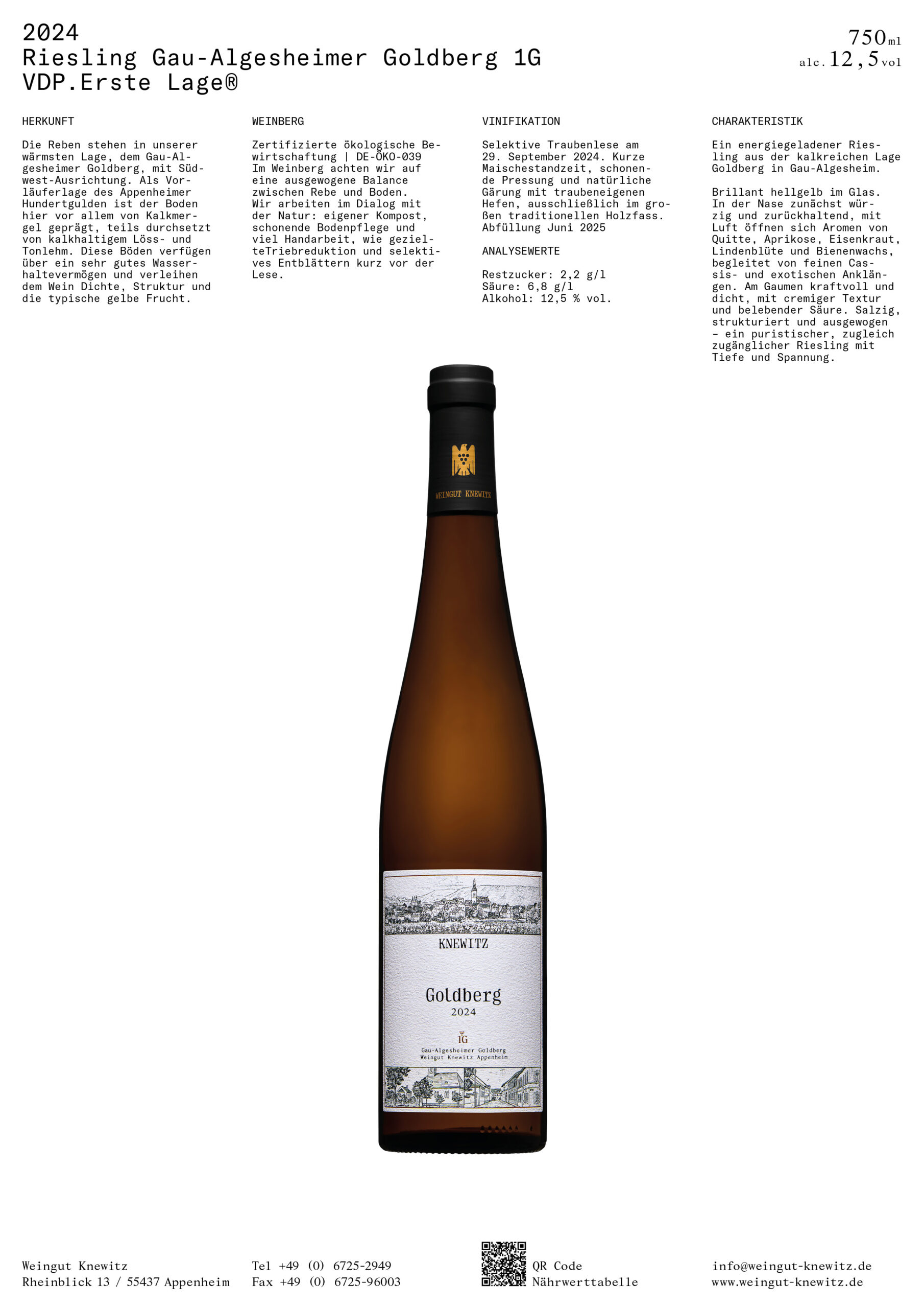 Gau-Algesheimer GOLDBERG 1G Riesling trocken